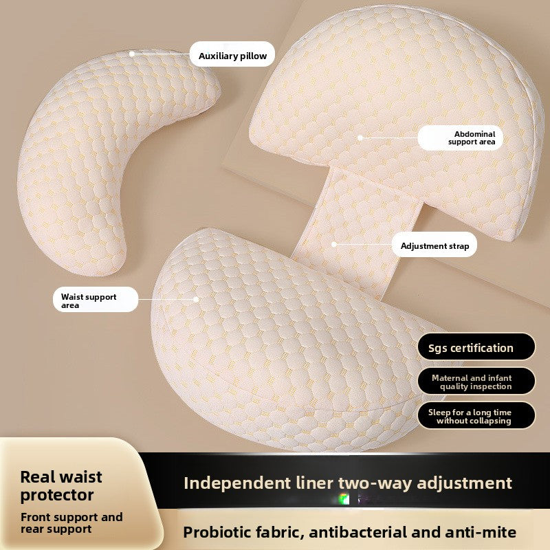 Multifunctional Maternity Pillow for Side Sleeping and Nursing